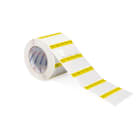 HELLERMANNTYTON - Selbstlaminierende Etiketten für Thermotransferbedruckung Typ 323 25,40x25,40x95,25 mm gelb/transparent