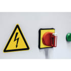 HELLERMANNTYTON - Etikett Schutzanweisung Vor Öffnen des Gehäuses Netzstecker ziehen 105.00x37.00 mm gelb mit schwarzem Aufdruck