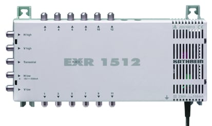 KATHREIN - Multischalter 5/12 1xTerr. 4xSat-Eing. int.Netzt.
