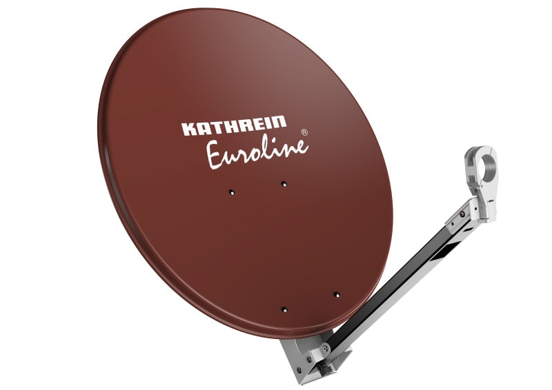 KATHREIN - Offset Parabolantenne 65cm 40mmFeedHalterung Metall rotbraun