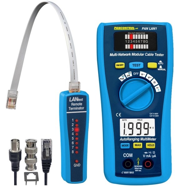 PANCONTROL - LAN-Tester + Digital-Multimeter 300V CAT III