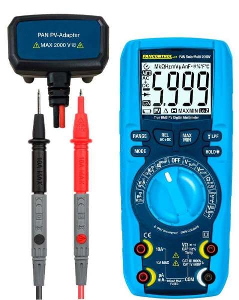 PANCONTROL - PV Multimeter CAT III 1000V True RMS