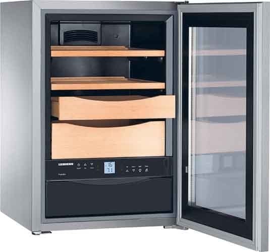 LIEBHERR - VG! Humidor 39L 2Holzborde 2Präsetationsb. +16C-+20C edst