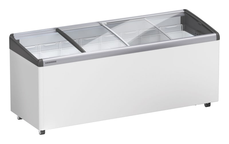 LIEBHERR - Impuls-Verkaufstruhe 408L 8Körbe gewölbter Glasschiebedeckel D