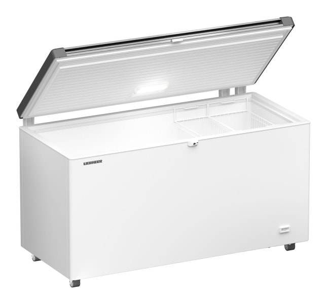 LIEBHERR - Gastro-Gefriertruhe statisch 404L 2Körbe F edelstahl-weiß