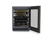 LIEBHERR - VG! FH+ Weintemperierschrank unt 2Z 5Abl 38Fl Glast E sw-ant