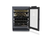 LIEBHERR - VG! FH+ Weintemperierschrank unt 2Z 5Abl. 38Fl Glast F anth
