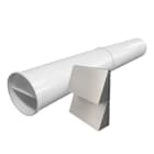 LIMODOR - Abluft/Zuluftrohr f. Aufputzmontage bis 930mm Wandstaerke