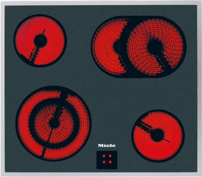 MIELE - VG!S Glaskeramik Kochfeld,60cm,Zwkr,Bräterz,edelstahl