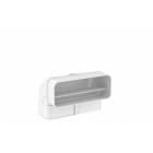 MIELE - VG!C Flachkanaladapter für Luftführung Verti. Bogen 90G 150mm
