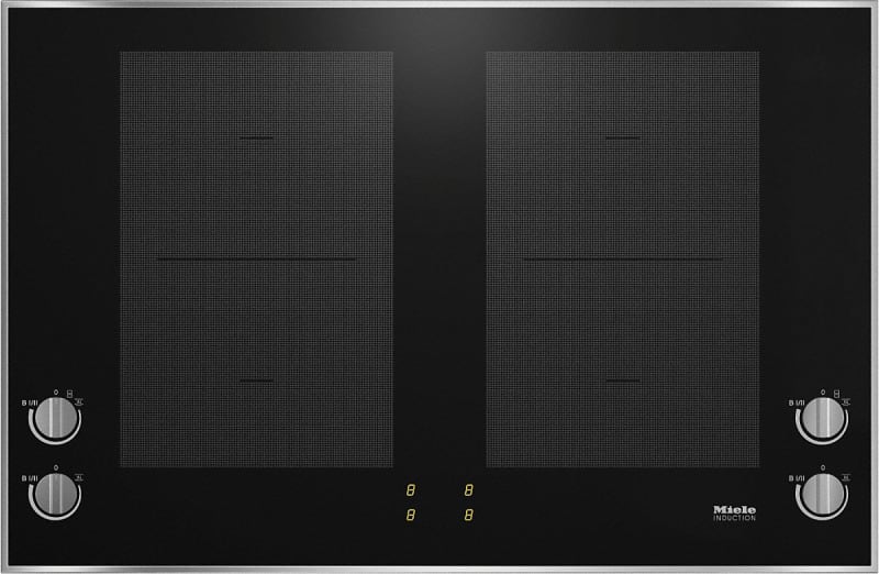 MIELE - VG!S Glaskeramik Kochfeld 80cm 2xFlex 4xInduktion edelstahl