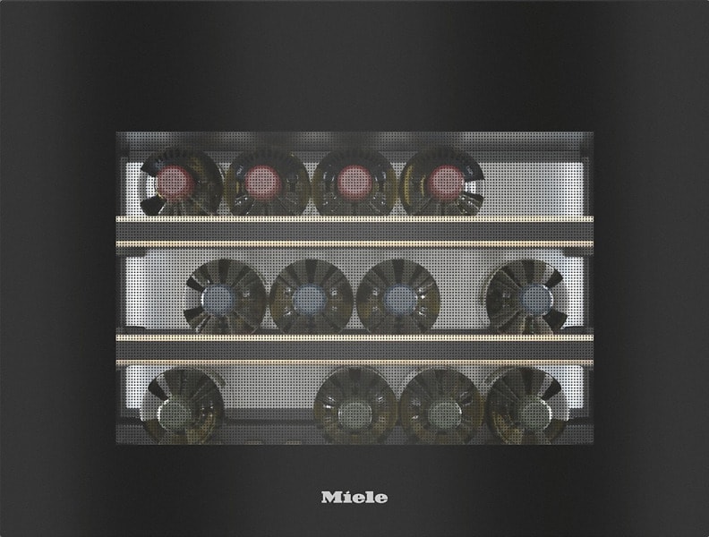 MIELE - VG!S Weintemperierschr. int 18 Fl.á 0.75L P2O Glastür G obsw