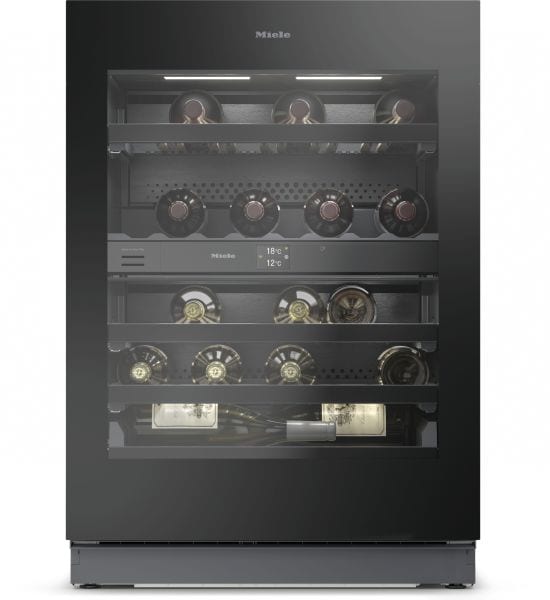 MIELE - VG!S Weintemperierschr. unt. 2Z 38Fl.à0.75L P2O Glastür E sw