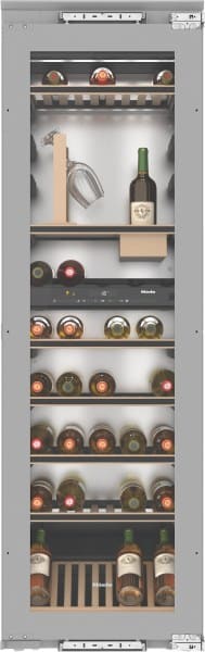 MIELE - VG!S Weintemperierschr. int 2Z 80Fl.á0.75L Glast.+SommelierSet G gr
