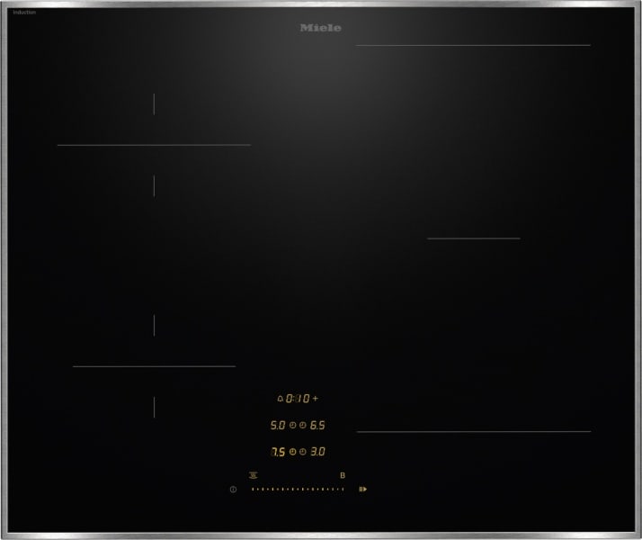MIELE - VG!S Induktionskochfeld KM 8462 FR Edelstahlrahmen
