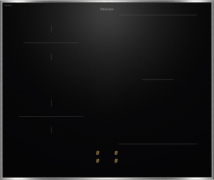 MIELE - VG!S Induktionskochfeld KM 8460 FR Edelstahlrahmen