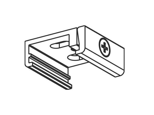 MOLTO LUCE - DECKENHALTERUNG SKB12 ALUMINIUM WEIß