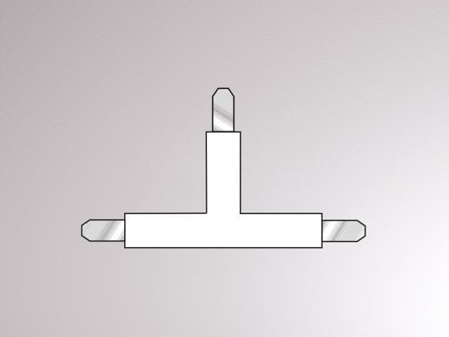 MOLTO LUCE - VOLARE 2.0 T-VERBINDER 130X65MM chrom