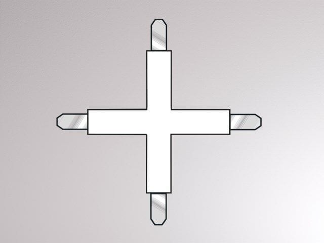 MOLTO LUCE - VOLARE 2.0 KREUZVERBINDER 130X130MM chrom