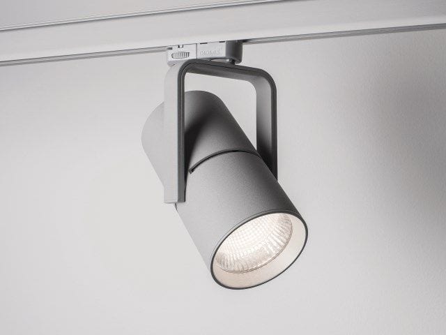 MOLTO LUCE - 2GO SCHIENENSTRAHLER MIT 3-PH ADAPTER silber matt