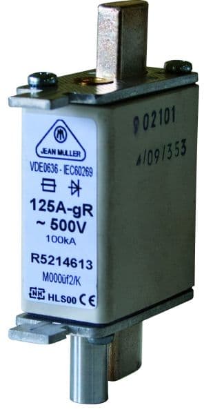 JEAN MÜLLER - NH-SICHERUNGSEINSATZ Gr.000 AC690V 80A ÜF1