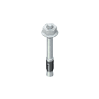NIEDAX - Durchsteckanker, Gewinde M6, Klemmbereich <= 10 mm inkl. Mutter und Scheibe