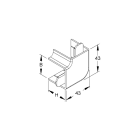 NIEDAX - Flachwinkel 90°, mit Laschen, 32x30 mm