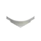 NIEDAX - Eckanbaustück, Höhe 106,5 mm, rund, gesickt, ungelocht