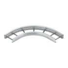 NIEDAX - Bogen 90°, 105x400 mm, rund, gesickt, ungelocht