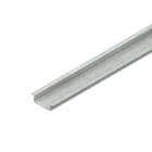 NIEDAX - Tragschiene TS15, Hut-Profil, 15x5,5x2000 mm, t=1,0 mm, unge
