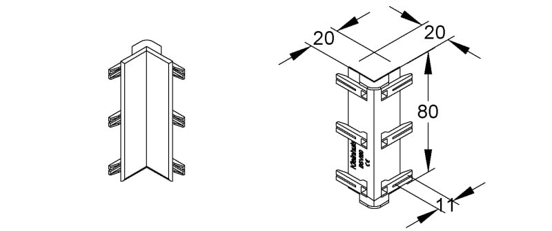 NIEDAX - Stoßstellenabdeckung, Deckelöffnung 80 mm