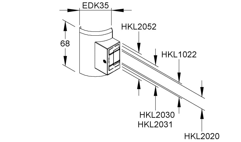 NIEDAX - Übergangs-T-Stück, mit vorgeprägter Perforation