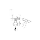 NIEDAX - E-KLIPS, Universal-Flanschkralle mit Rohrclip