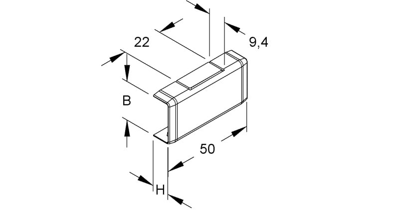 NIEDAX - T-Stück 90°, 9,5x21,5 mm