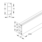 NIEDAX - HKL-Elektroinstallationskanal 18x50x2000 mm