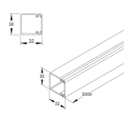 NIEDAX - HKL-Elektroinstallationskanal 32x30x2000 mm