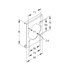 NIEDAX - Gelochter Deckelabschnitt, 1-fach, Breite 130 mm