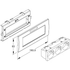 NIEDAX - Geräteeinbausystem,vorkonfektioniert,Einbaubreite 183,5 mm,N