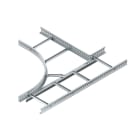 NIEDAX - T-Abgang, links, 60x300 mm, mit gelochten Seitenholmen