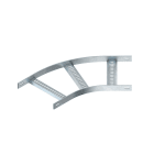 NIEDAX - Bogen 45°, 40x1000 mm, t=5 mm, mit ungelochten Seitenholmen