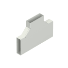 NIEDAX - T-Stück mit Deckel, 100x100 mm