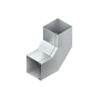 NIEDAX - Vertikaleck 2x45° mit Deckel, 100x100 mm