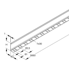 NIEDAX - Trennsteg, 98x2998 mm, t=1,0 mm
