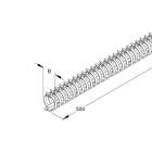 NIEDAX - Flexibler Verdrahtungskanal, Breite 30 mm, Länge 500 mm