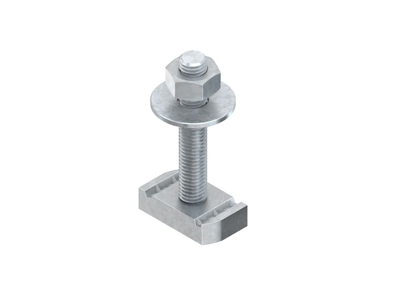 NIEDAX - Hammerkopfschraube M10, verzahnt, 34,5x20 mm, L=60 mm