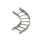 NIEDAX - Bogen 90° für KSL, klein, 100X400 mm, mit gelochten Seitenholmen