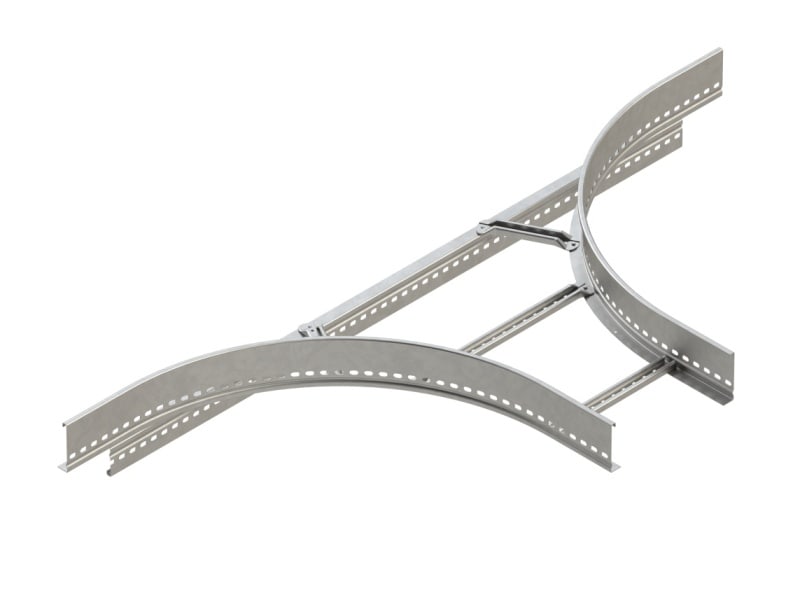 NIEDAX - Anbau T-Stück für KSL, 100X300 mm, mit gelochten Seitenholmen
