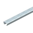 OBO BETTERMANN - Profilschiene ungelocht, Schlitzweite 16,5mm 2000x35x18 Stahl bandverzinkt