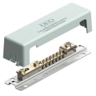 OBO BETTERMANN - Potentialausgleichsschiene mit Metallfuss 188mm Messing grau