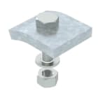 OBO BETTERMANN - Klemmwinkel mit Sechskantschr., h = 5 mm 60x50 Stahl tauchfeuerverzinkt